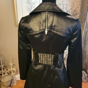 Bebe Studded Jacket Trench Coat